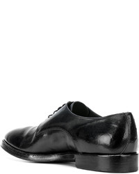 schwarze Leder Derby Schuhe von Alberto Fasciani