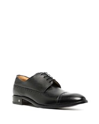 schwarze Leder Derby Schuhe von Amedeo Testoni