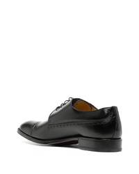 schwarze Leder Derby Schuhe von Amedeo Testoni