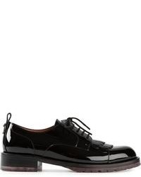 schwarze Leder Derby Schuhe von Valentino Garavani