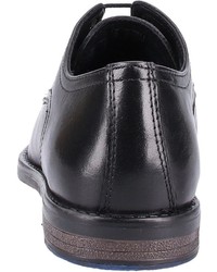 schwarze Leder Derby Schuhe von Venturini