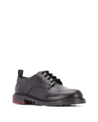 schwarze Leder Derby Schuhe von Valentino Garavani