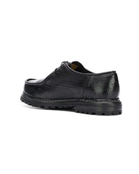 schwarze Leder Derby Schuhe von Officine Creative