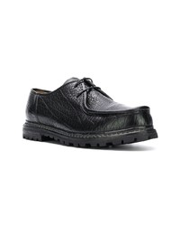 schwarze Leder Derby Schuhe von Officine Creative