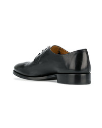 schwarze Leder Derby Schuhe von Alberto Fasciani