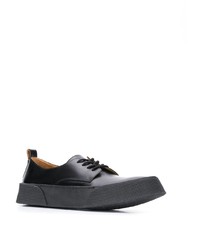 schwarze Leder Derby Schuhe von Ami Paris