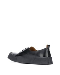 schwarze Leder Derby Schuhe von Ami Paris