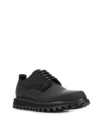 schwarze Leder Derby Schuhe von Dolce & Gabbana