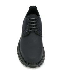 schwarze Leder Derby Schuhe von Dolce & Gabbana