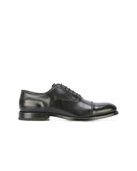 schwarze Leder Derby Schuhe von W.Gibbs