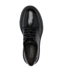 schwarze Leder Derby Schuhe von Camper