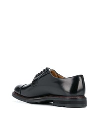 schwarze Leder Derby Schuhe von Church's