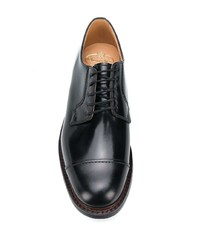 schwarze Leder Derby Schuhe von Church's