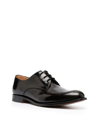 schwarze Leder Derby Schuhe von Church's