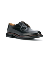 schwarze Leder Derby Schuhe von Church's