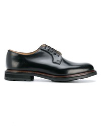 schwarze Leder Derby Schuhe von Church's