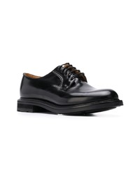 schwarze Leder Derby Schuhe von Church's