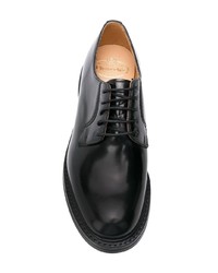 schwarze Leder Derby Schuhe von Church's