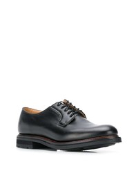 schwarze Leder Derby Schuhe von Church's