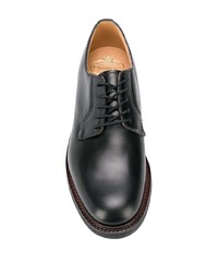 schwarze Leder Derby Schuhe von Church's