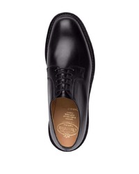 schwarze Leder Derby Schuhe von Church's