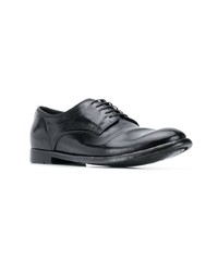 schwarze Leder Derby Schuhe von Officine Creative