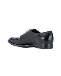 schwarze Leder Derby Schuhe von Officine Creative