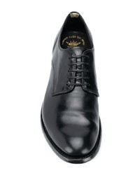 schwarze Leder Derby Schuhe von Officine Creative