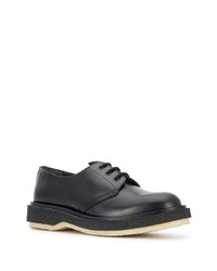 schwarze Leder Derby Schuhe von Adieu Paris