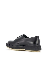 schwarze Leder Derby Schuhe von Adieu Paris