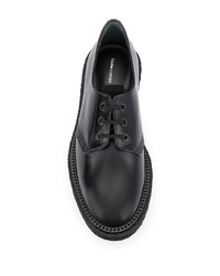 schwarze Leder Derby Schuhe von Adieu Paris