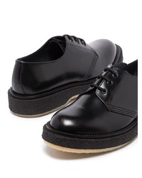 schwarze Leder Derby Schuhe von Adieu Paris