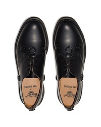 schwarze Leder Derby Schuhe von Dr. Martens