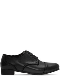 schwarze Leder Derby Schuhe von Y's