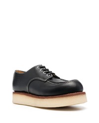 schwarze Leder Derby Schuhe von Kenzo