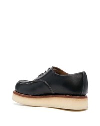 schwarze Leder Derby Schuhe von Kenzo