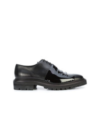 schwarze Leder Derby Schuhe von Yang Li
