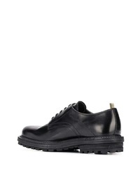 schwarze Leder Derby Schuhe von Officine Creative