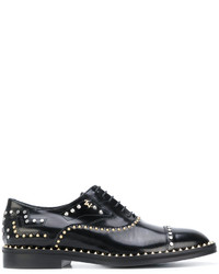 schwarze Leder Derby Schuhe von Zadig & Voltaire