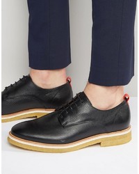 schwarze Leder Derby Schuhe von Zign Shoes