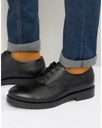 schwarze Leder Derby Schuhe von Zign Shoes
