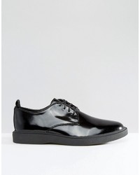 schwarze Leder Derby Schuhe von Zign Shoes