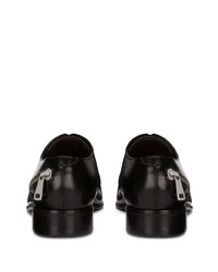 schwarze Leder Derby Schuhe von Dolce & Gabbana