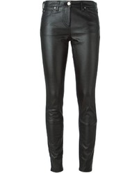 schwarze enge Jeans aus Leder von Roberto Cavalli
