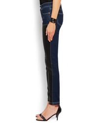 schwarze enge Jeans aus Leder von Givenchy