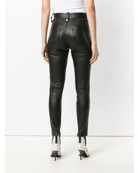 schwarze enge Jeans aus Leder von Unravel Project