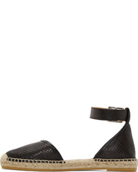 schwarze Leder Espadrilles von Marc by Marc Jacobs