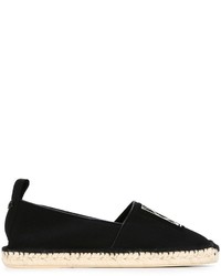 schwarze Leder Espadrilles von McQ