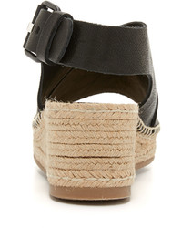 schwarze Leder Espadrilles von Rag & Bone