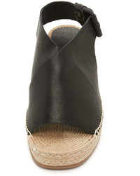 schwarze Leder Espadrilles von Rag & Bone